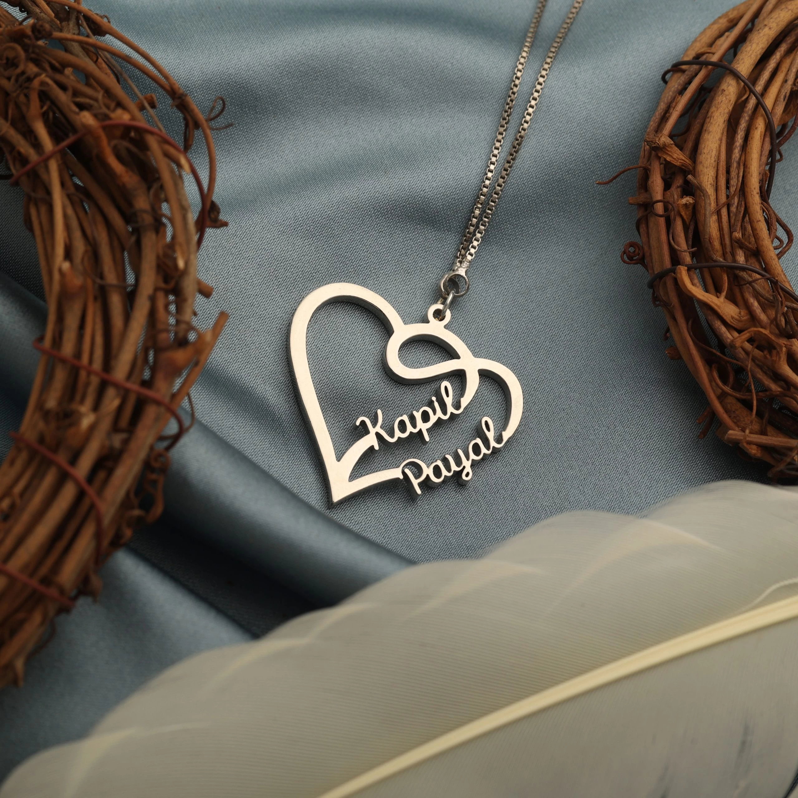 Love pendant sales with name